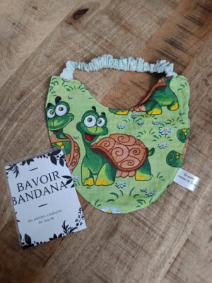 bavoir bandana tortue